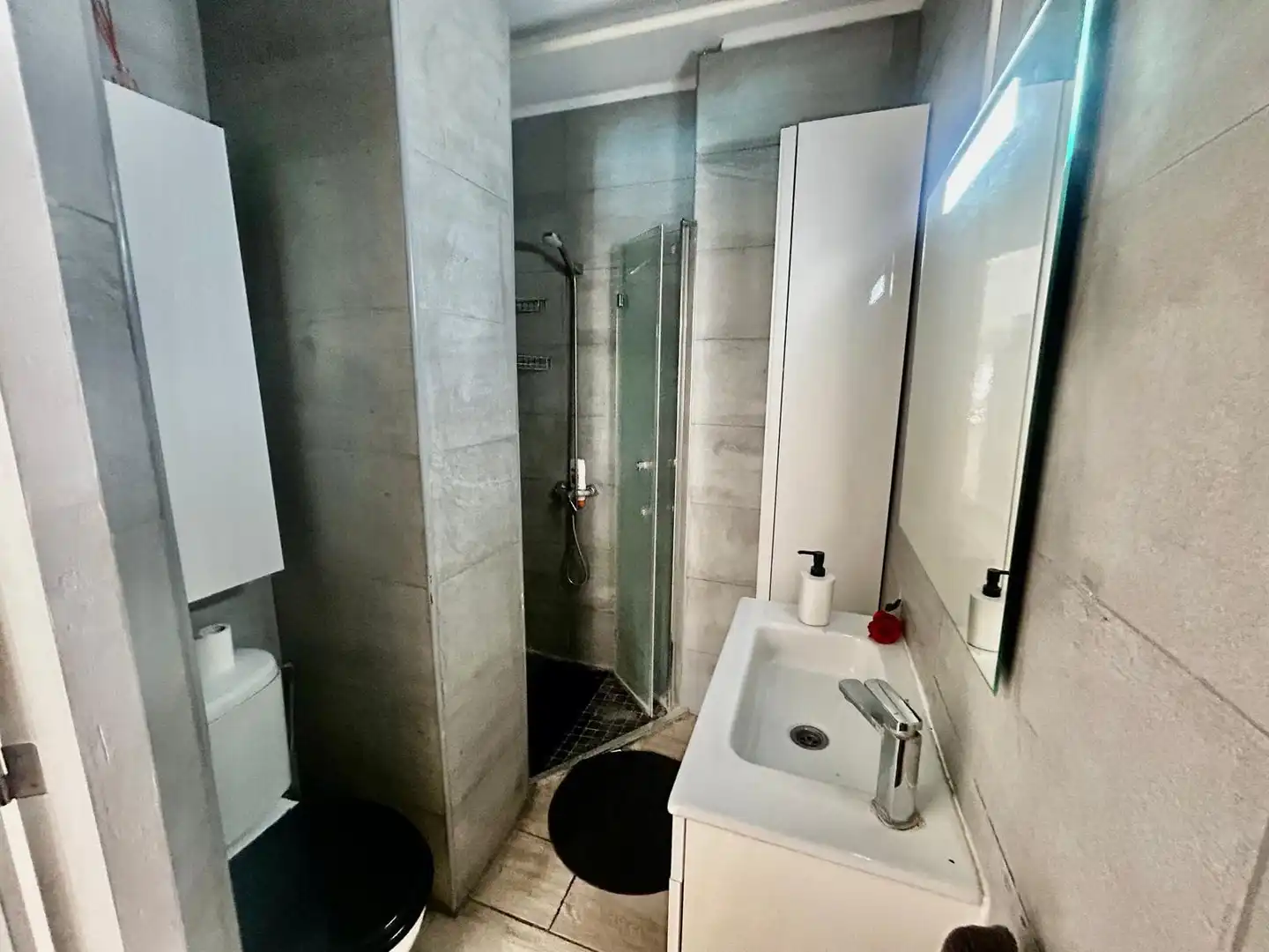 Baño de Estudio de alquiler en Puerto de la Cruz con Terraza, Amueblado y Lavadora