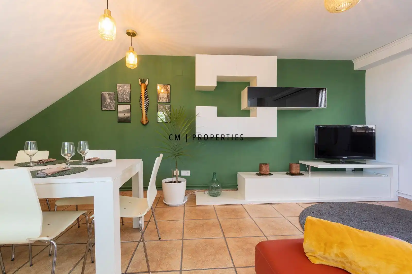 Sala de estar de Ático de alquiler en Faura con Aire acondicionado, Calefacción y Terraza