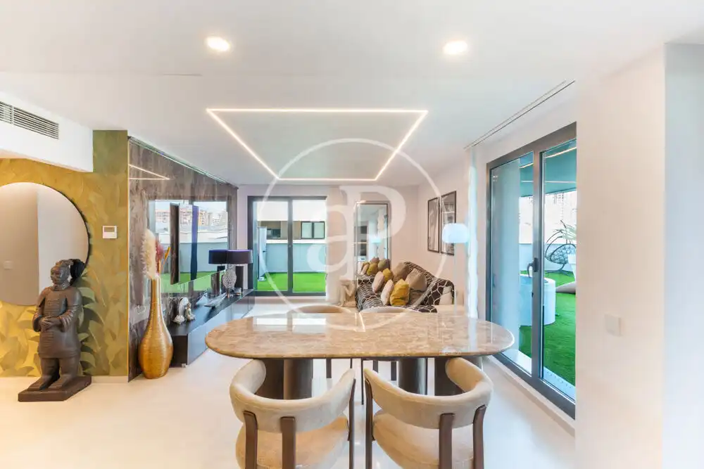 Esszimmer von Wohnung zum Verkauf in Valencia mit Klimaanlage, Heizung und Privatgarten