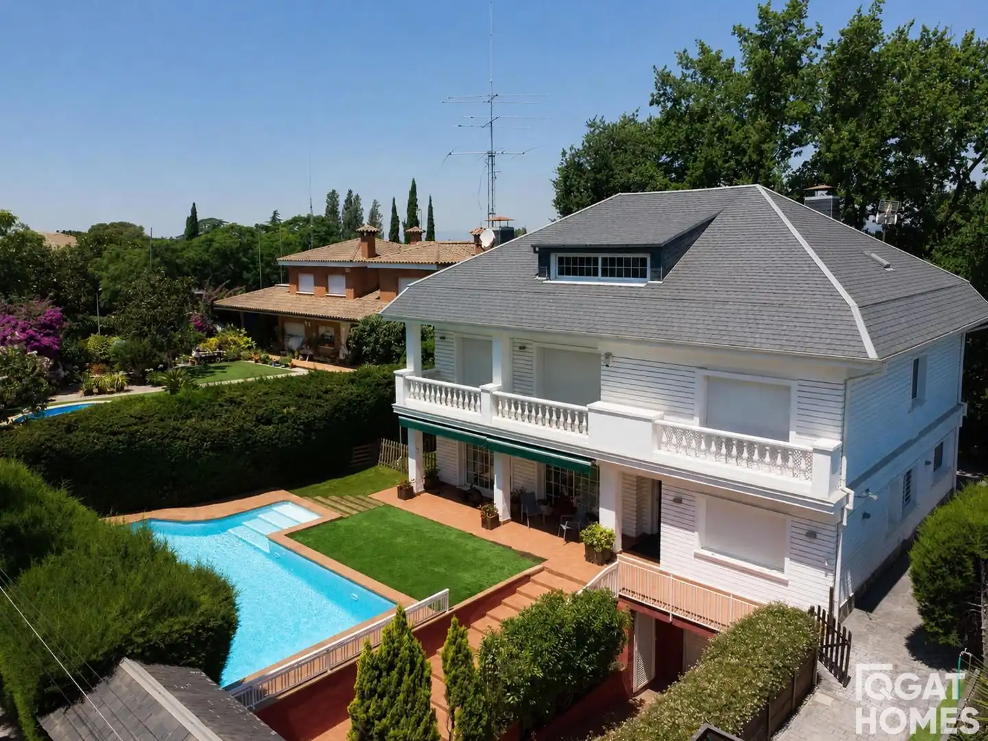 Jardí de Casa o xalet en venda en Sant Cugat del Vallès amb Aire condicionat, Calefacció i Jardí privat