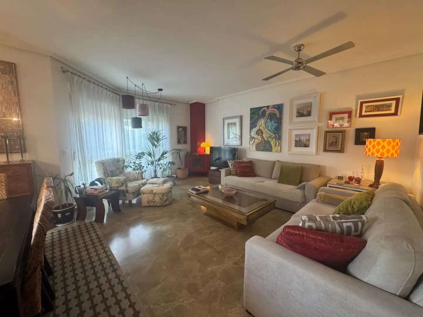 Sala de estar de Casa o chalet de alquiler en Molina de Segura con Aire acondicionado, Calefacción y Jardín privado