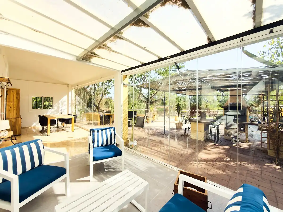 Terrasse von Country house zum Verkauf in Aspe mit Klimaanlage, Heizung und Privatgarten