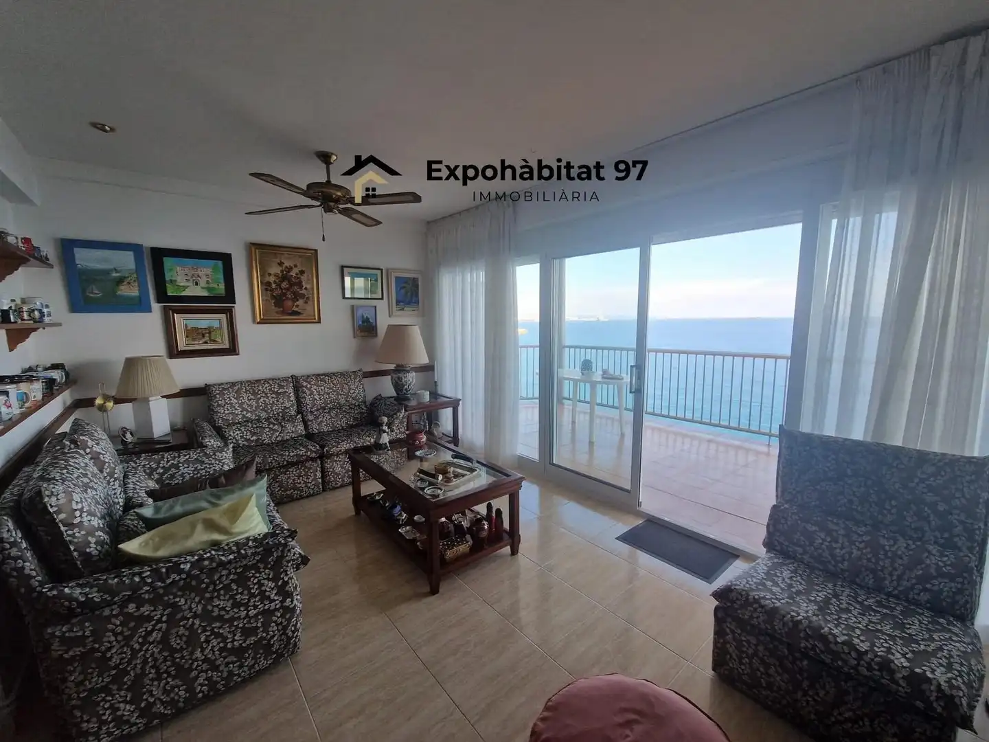 Sala de estar de Apartamento en venta en Salou con Calefacción, Terraza y Amueblado