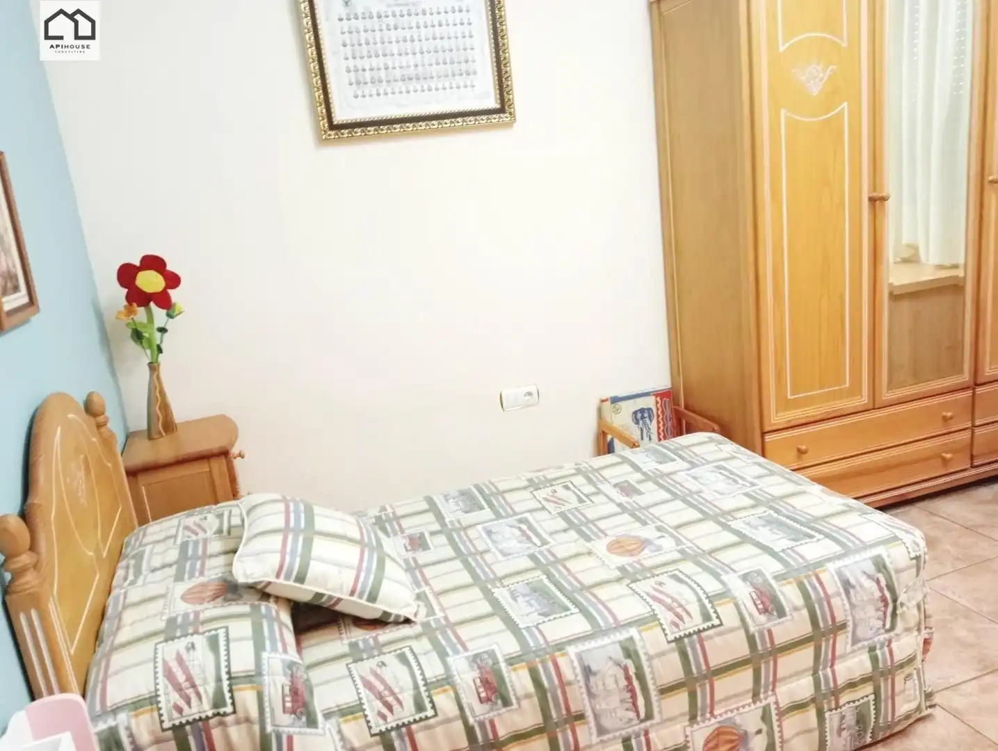 Bedroom of Houses for rent in La Font de la Figuera  with Air Conditioner, Terrace and Furnished