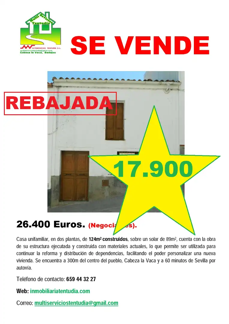 Adosado con piscina en venta en Calle Remedios 15