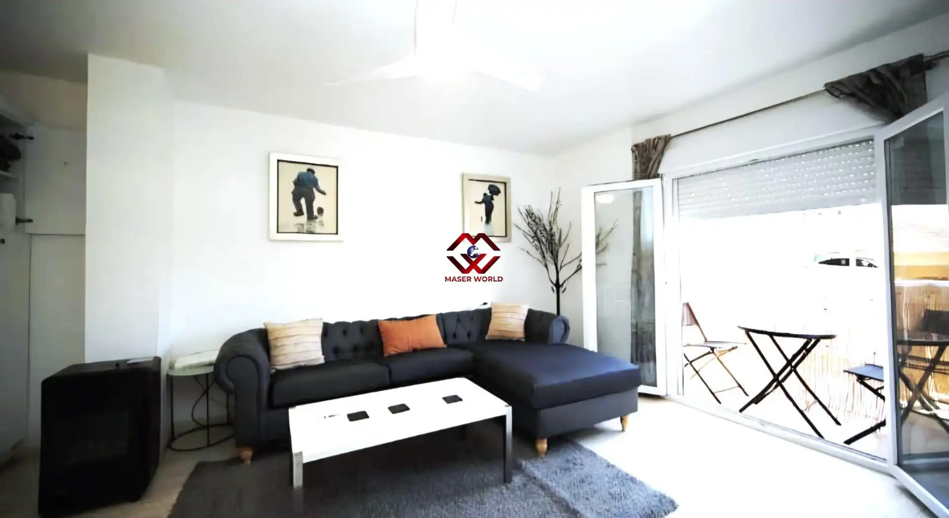 Living room of Attic for sale in Puerto de Mazarrón