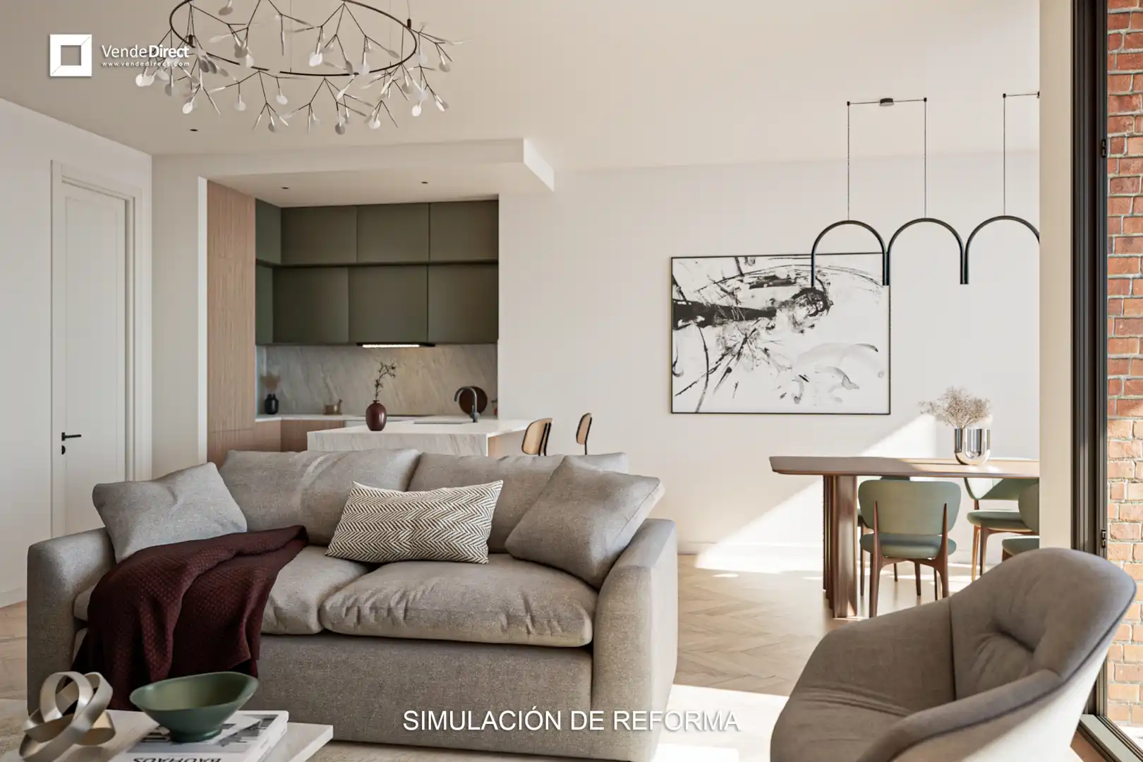 Living room of Flat for sale in Madrid  with Air Conditioner, Heating and Terrace