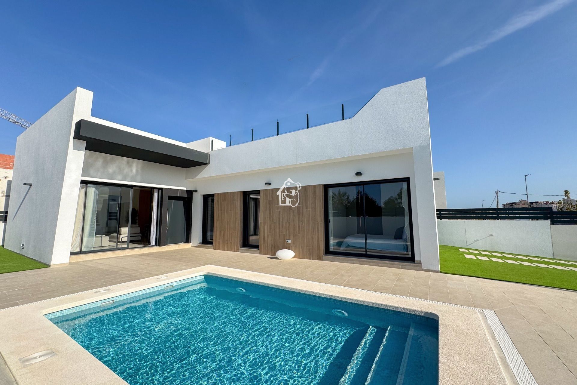 Vista exterior de Casa o chalet en venta en San Miguel de Salinas con Aire acondicionado, Jardín privado y Terraza