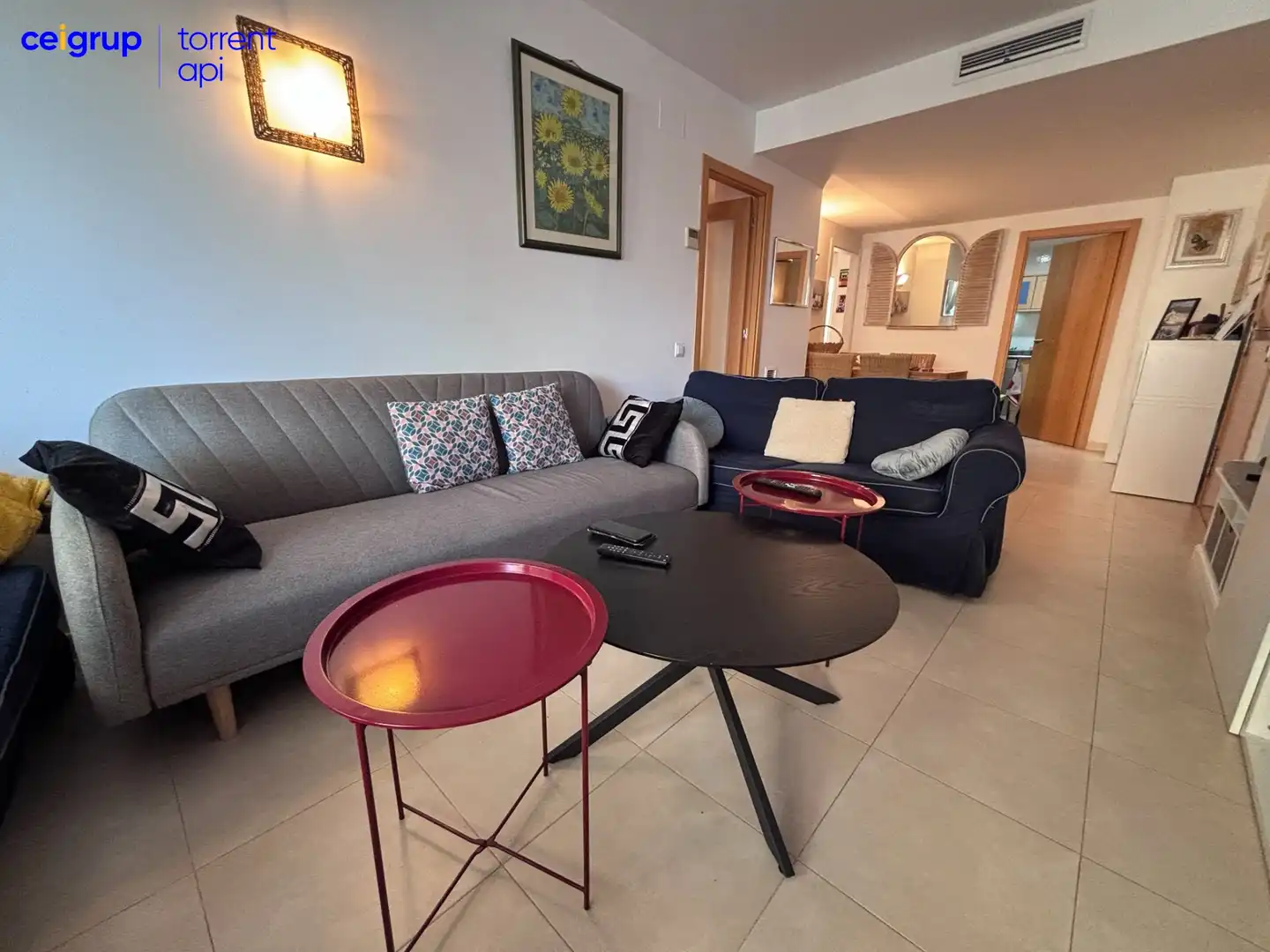 Sala de estar de Piso en venta en L'Escala con Aire acondicionado, Calefacción y Terraza