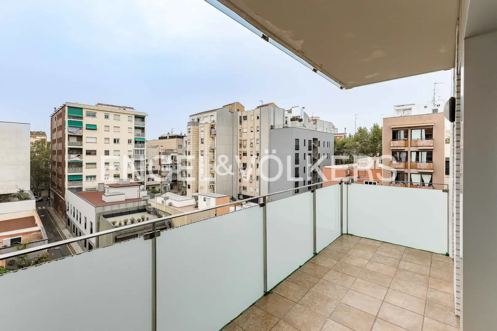 Terraza de Piso de alquiler en Barcelona con Aire acondicionado, Calefacción y Parquet