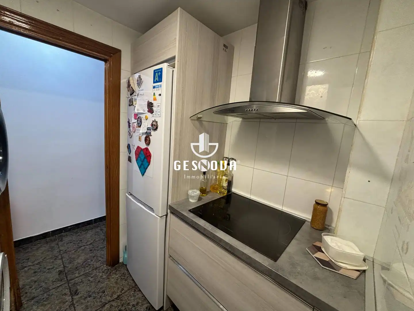 Kitchen of Flat for sale in Sant Feliu de Llobregat  with Air Conditioner and Balcony
