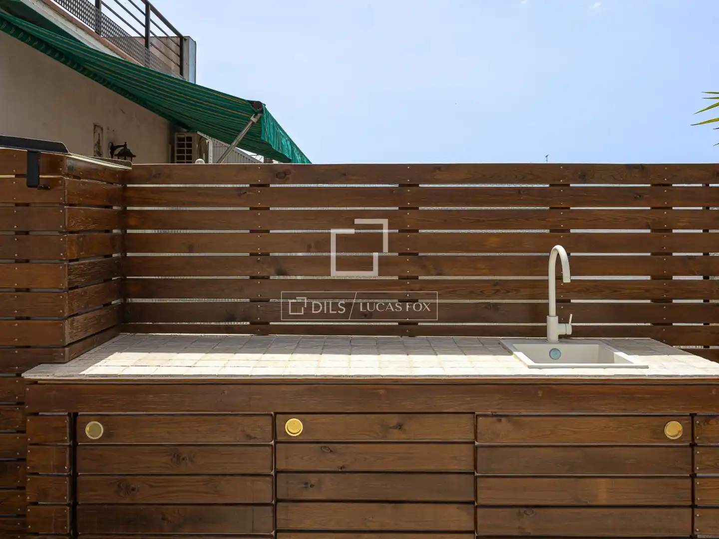 Terrasse von Wohnung zur Miete in Barcelona mit Klimaanlage, Parkett und Terrasse