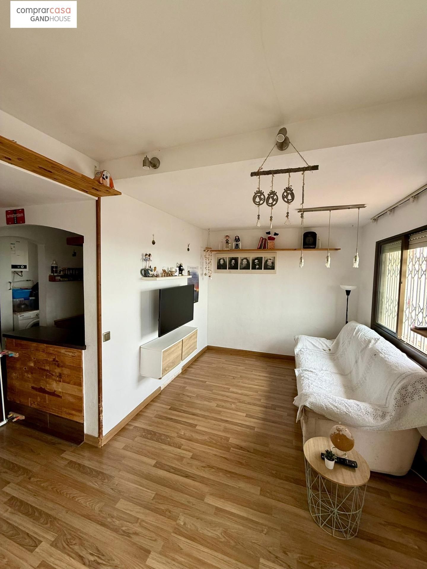 Sala d'estar de Àtic en venda en Premià de Mar amb Aire condicionat, Parquet i Terrassa