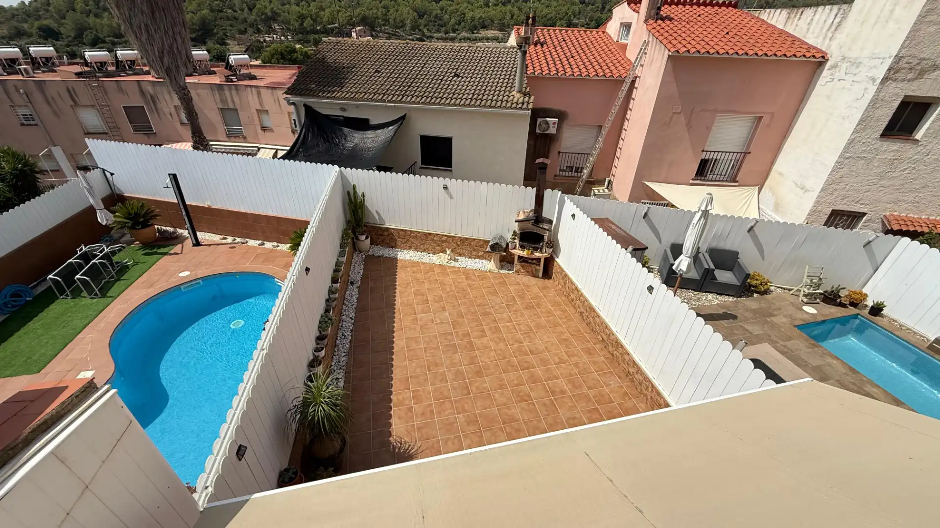Piscina de Casa adosada en venta en Roda de Berà con Calefacción, Jardín privado y Terraza