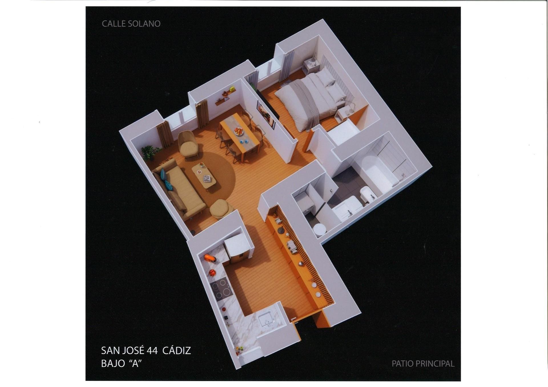 Bedroom of Planta baja for sale in  Cádiz Capital  with Heating