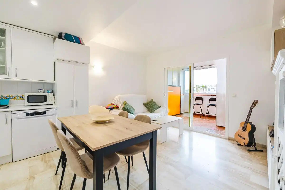 Sala d'estar de Àtic en venda en Mijas amb Aire condicionat, Calefacció i Jardí privat
