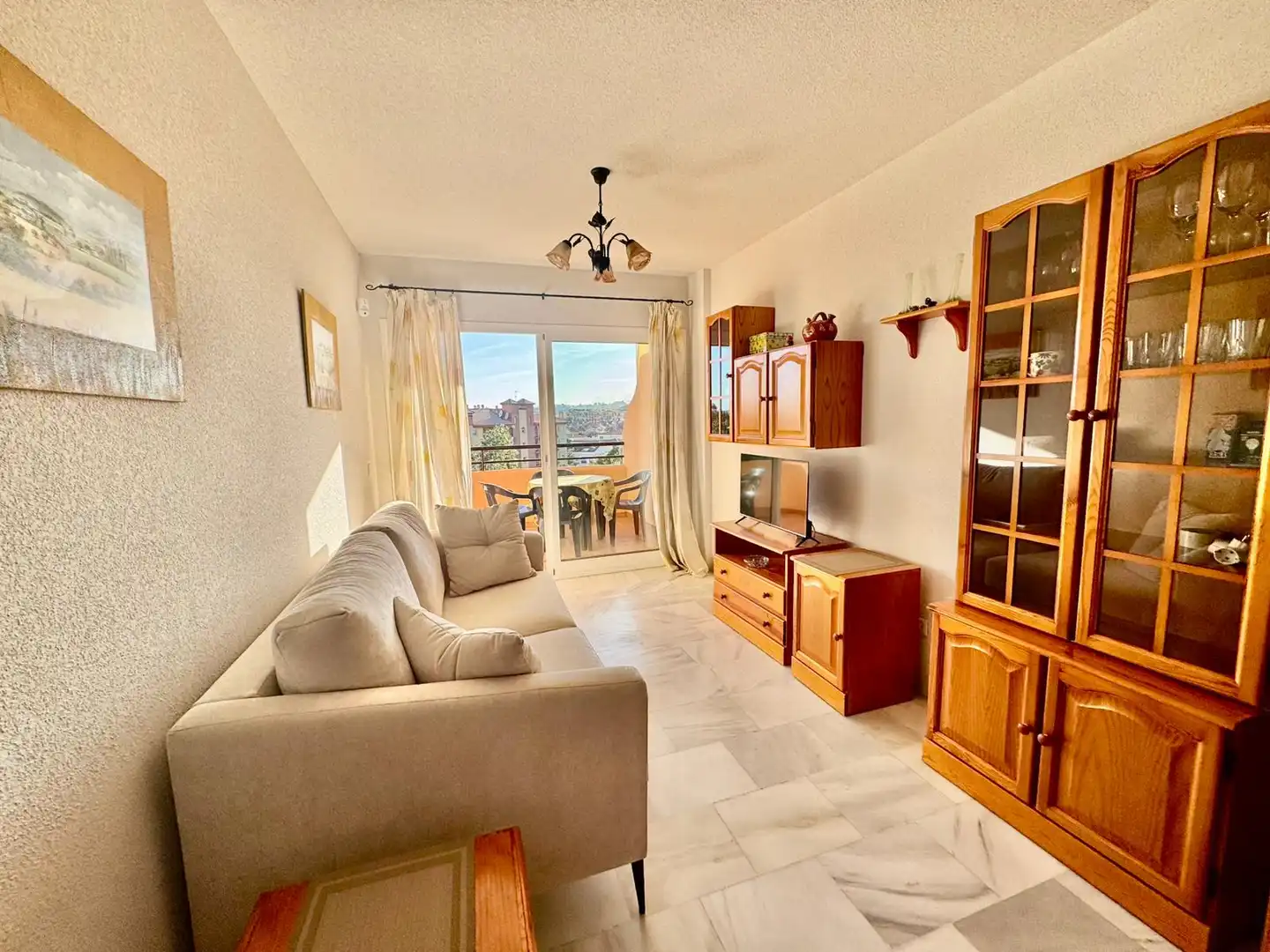 Living room of Apartments for sale in Fuengirola  with Terrace, Furnished and Oven