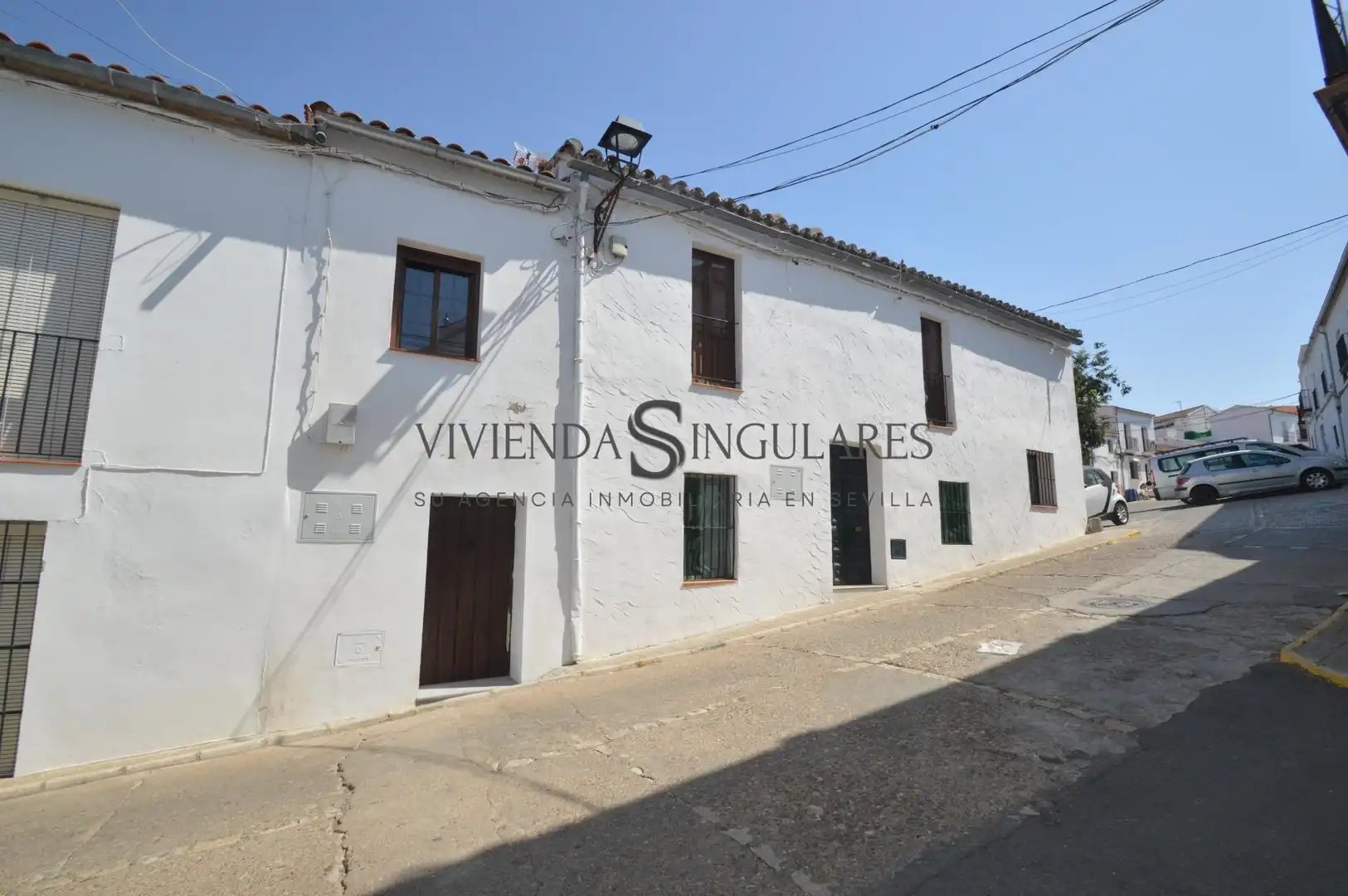 Vista exterior de Casa adosada en venta en Cazalla de la Sierra con Aire acondicionado, Calefacción y Terraza
