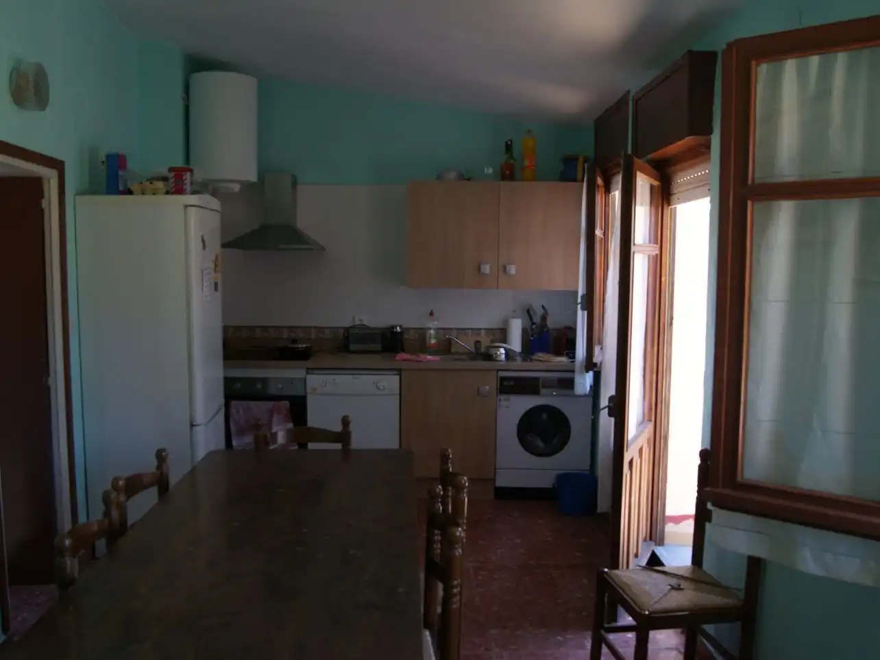 Cuina de Casa adosada en venda en Biel amb Aire condicionat, Terrassa i Balcó