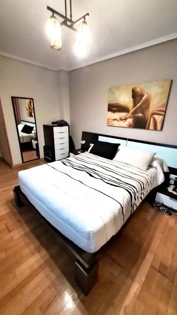Schlafzimmer von Wohnung zum Verkauf in Cuéllar mit Heizung, Parkett und Abstellraum