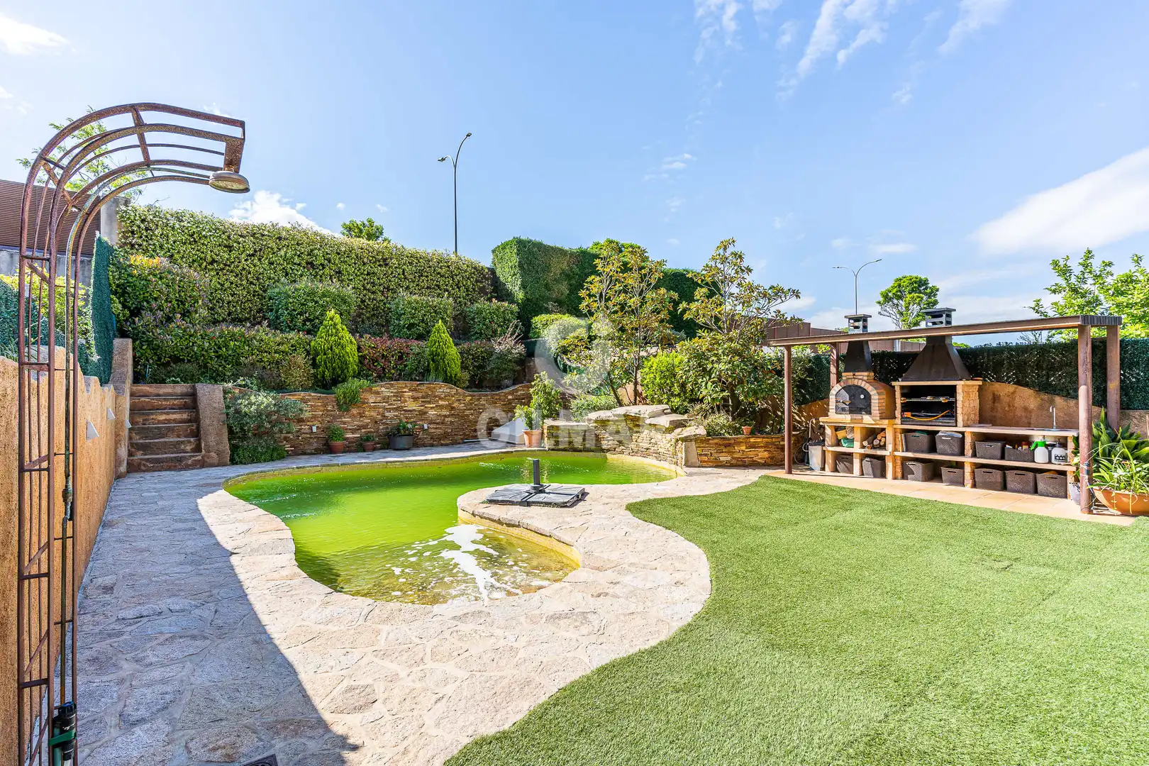 Garten von Einfamilien-Reihenhaus zum Verkauf in Arroyomolinos (Madrid) mit Heizung, Privatgarten und Schwimmbad