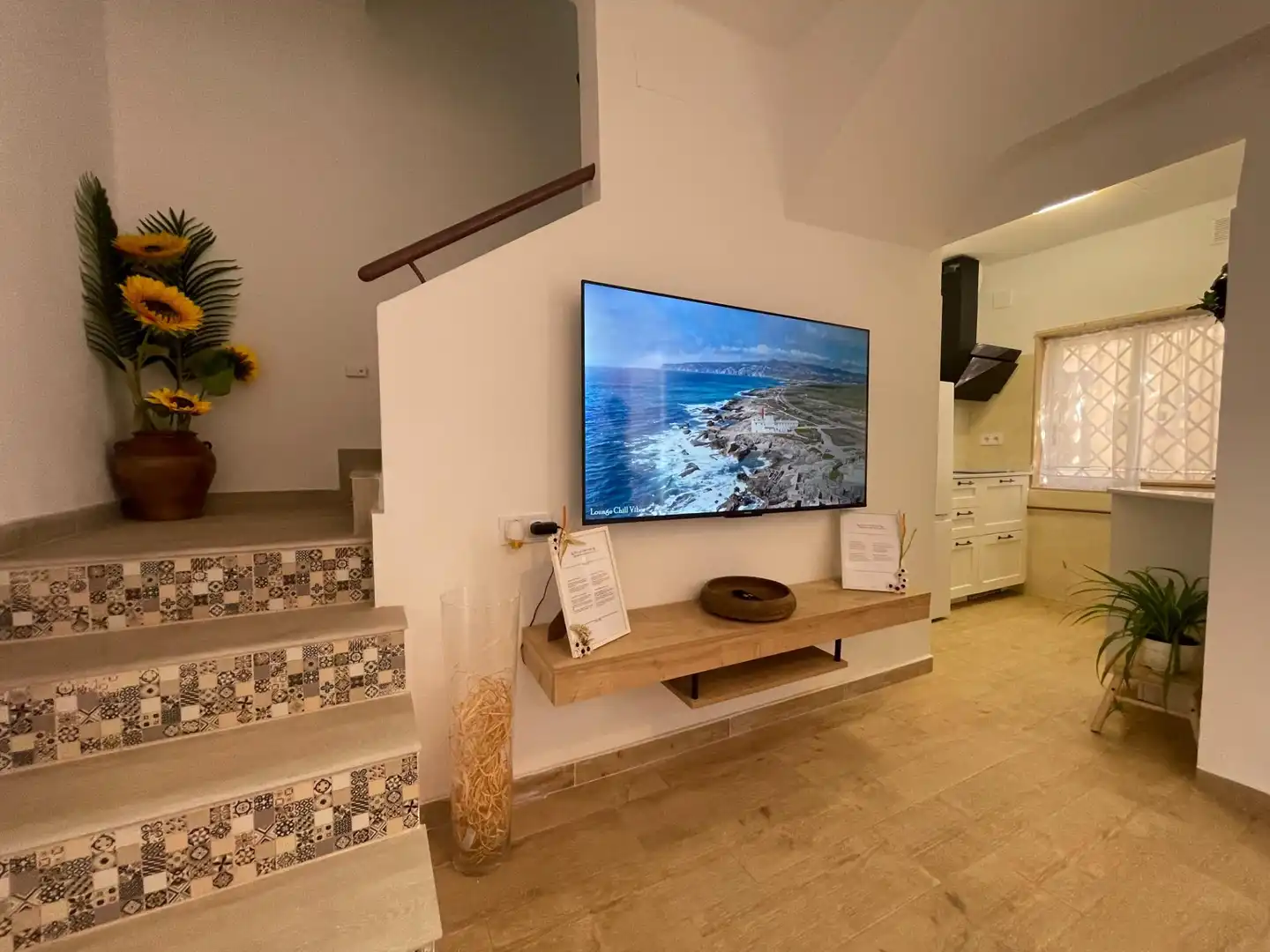 Wohnzimmer von Haus oder Chalet zur Miete in Requena mit Heizung und Terrasse