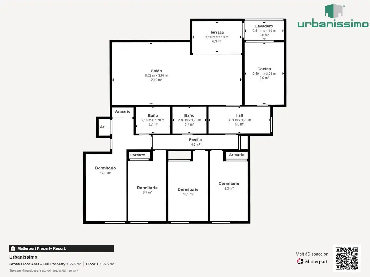 Flat for sale in Madrid  with Air Conditioner, Terrace and Storage room