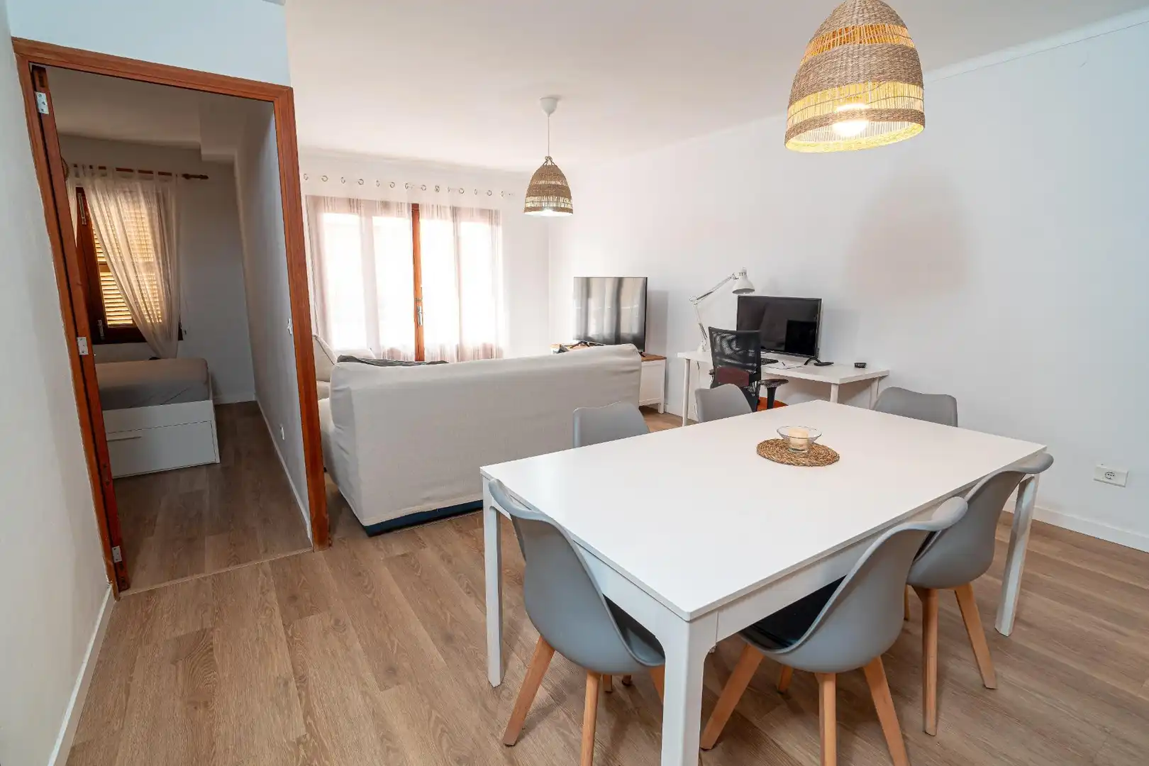 Sala d'estar de Apartament en venda en Manacor amb Aire condicionat, Moblat i Balcó