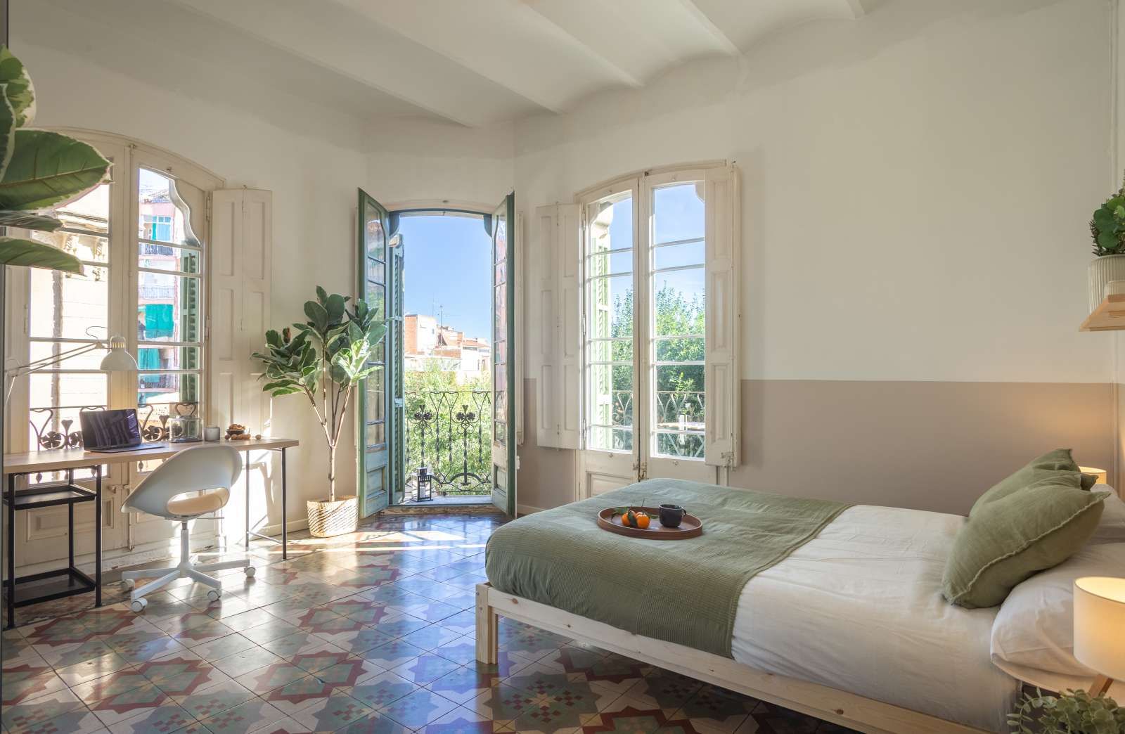 Dormitori de Pis per a compartir en  Barcelona Capital amb Aire condicionat, Calefacció i Terrassa