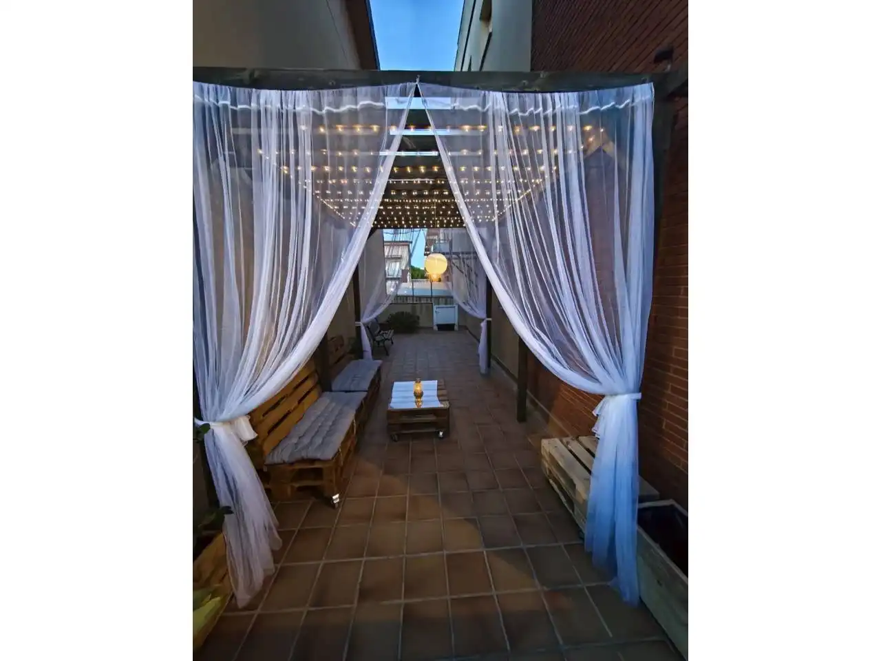 Terraza de Piso de alquiler en Cubelles con Aire acondicionado, Calefacción y Jardín privado