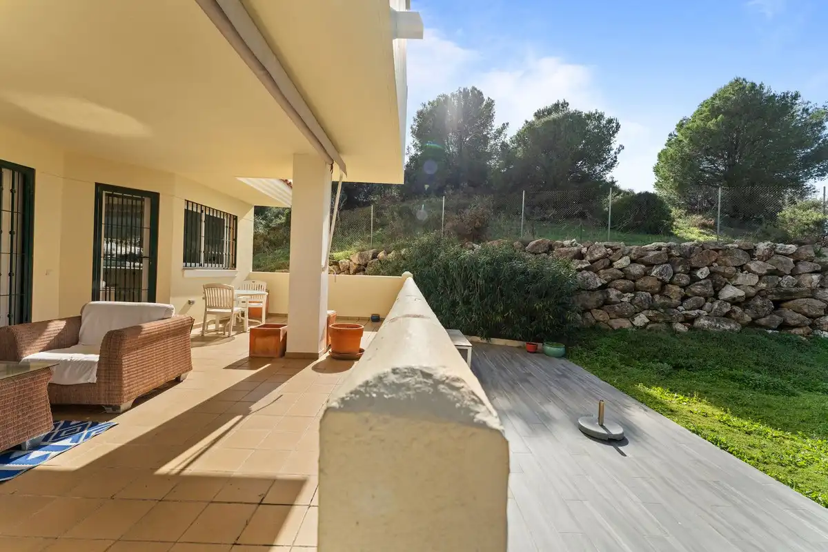 Terraza de Apartamento en venta en Mijas con Aire acondicionado, Jardín privado y Terraza