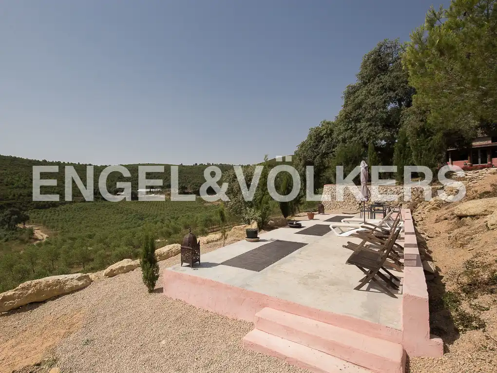 Terraza de Casa o chalet en venta en Enguera con Aire acondicionado, Calefacción y Jardín privado