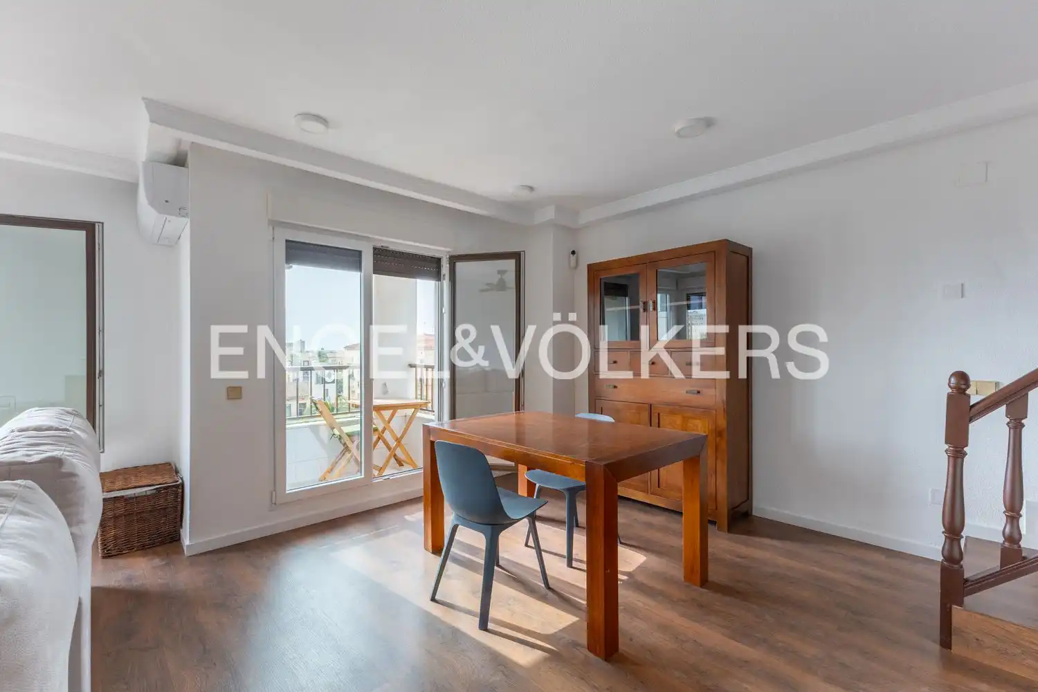 Terrasse von Wohnung zur Miete in Valencia mit Klimaanlage, Heizung und Parkett