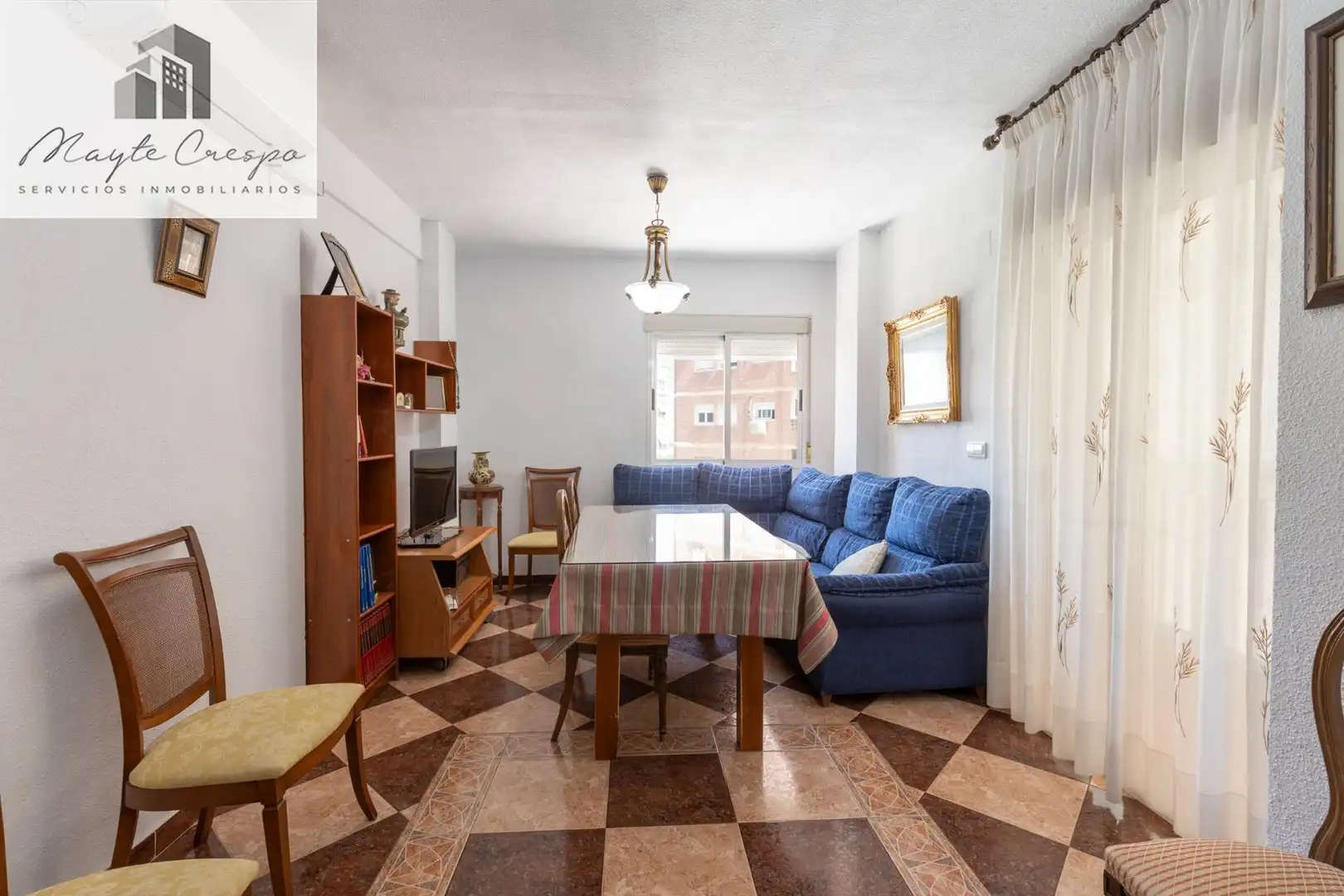 Sala de estar de Piso en venta en Granada con Terraza, Amueblado y Balcón