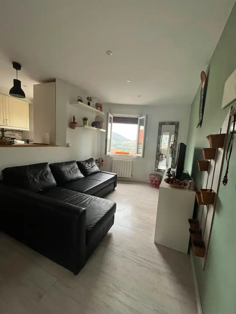 Sala de estar de Piso en venta en Ortuella con Amueblado