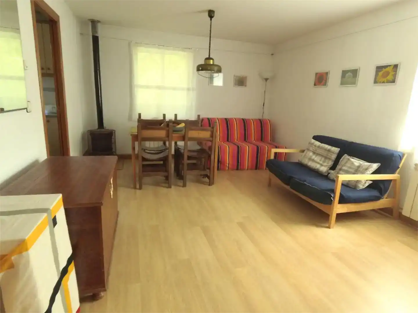 Sala de estar de Piso en venta en Aliaga con Parquet, Amueblado y Balcón