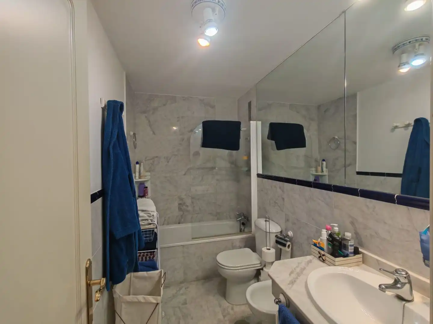 Bathroom of Apartments for rent in Marbella  with Air Conditioner, Private garden and Furnished
