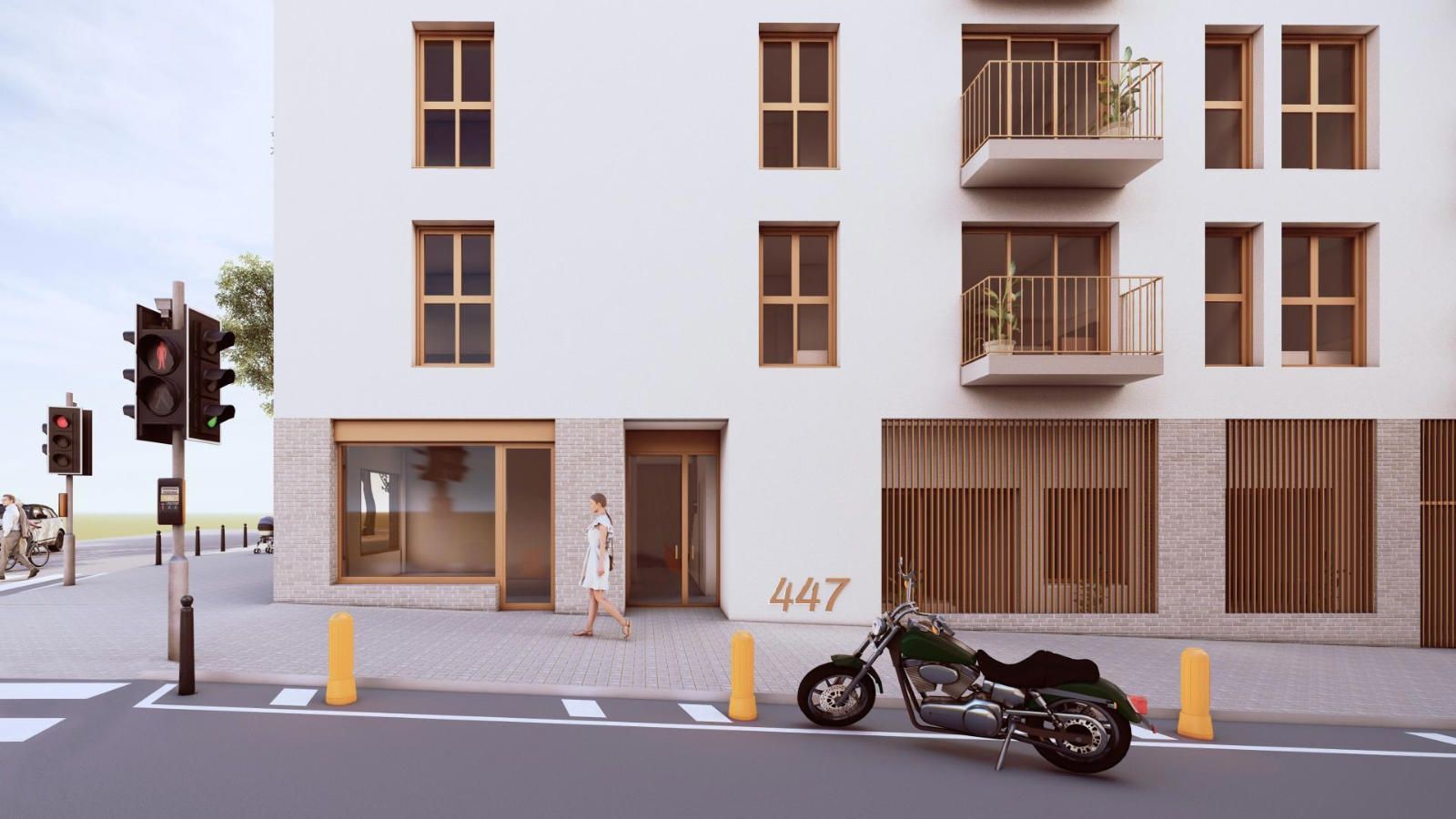 Vista exterior de Pis en venda en Sabadell amb Parquet, Terrassa i Forn