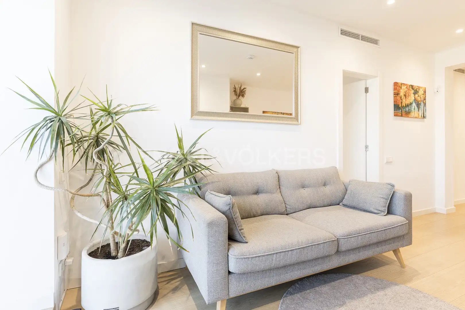 Sala de estar de Ático de alquiler en Eixample