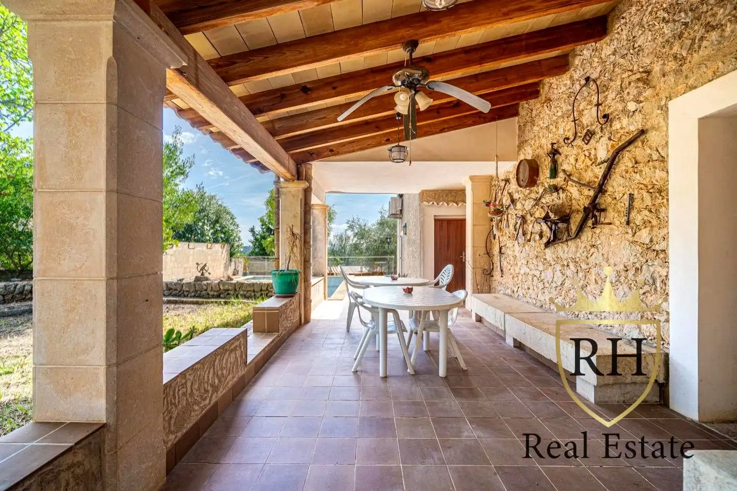 Vista exterior de Casa o chalet en venta en Selva con Aire acondicionado, Jardín privado y Terraza