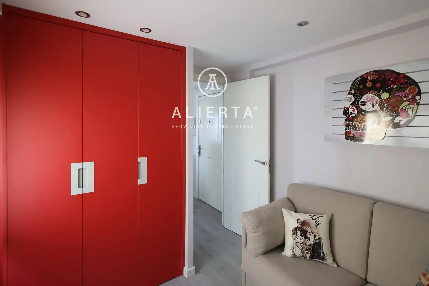 Bedroom of Flat for rent in Zaragoza  with Air Conditioner and Heating