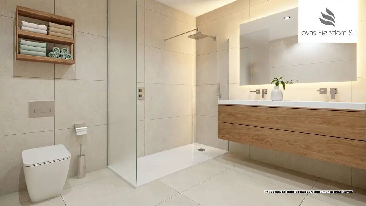 Bany de Casa o xalet en venda en L'Alfàs del Pi amb Aire condicionat, Jardí privat i Terrassa