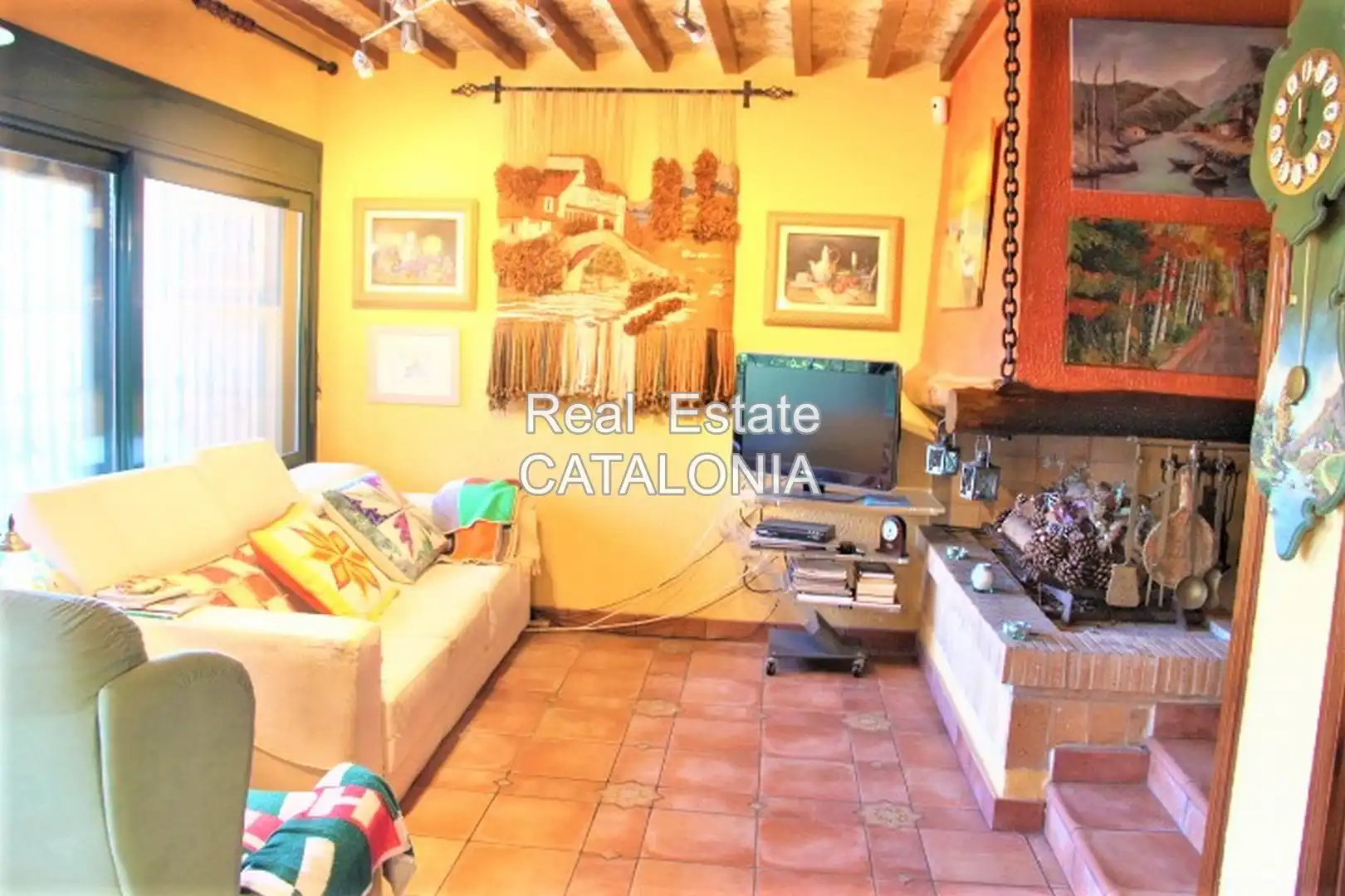Living room of Houses for sale in Lloret de Mar  with Heating, Private garden and Terrace