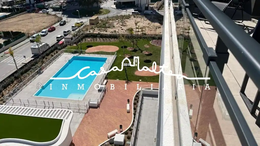 Piscina de Pis de lloguer en Calpe / Calp amb Aire condicionat, Terrassa i Moblat