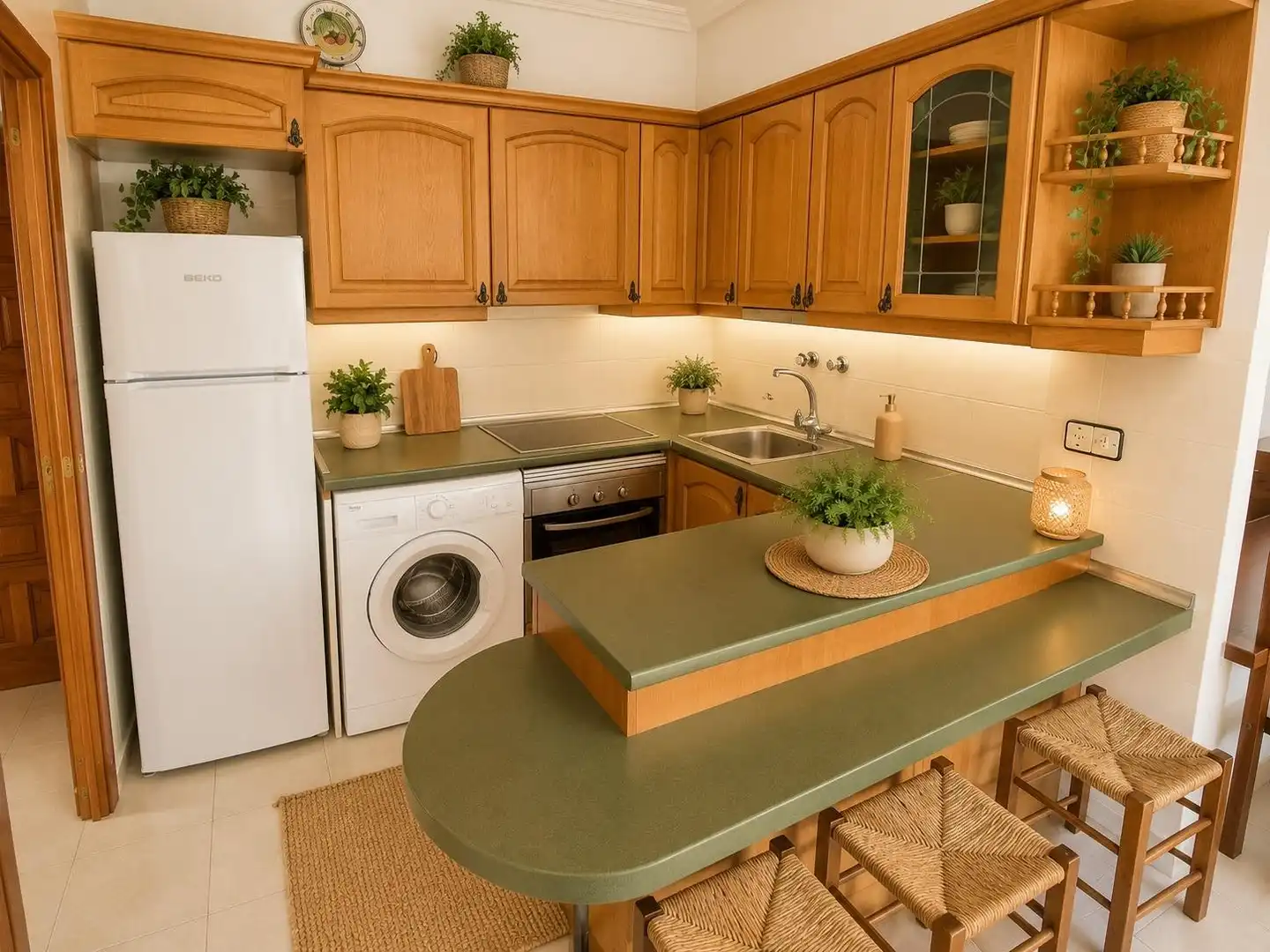Cocina de Ático en venta en Salou con Terraza, Amueblado y Piscina comunitaria