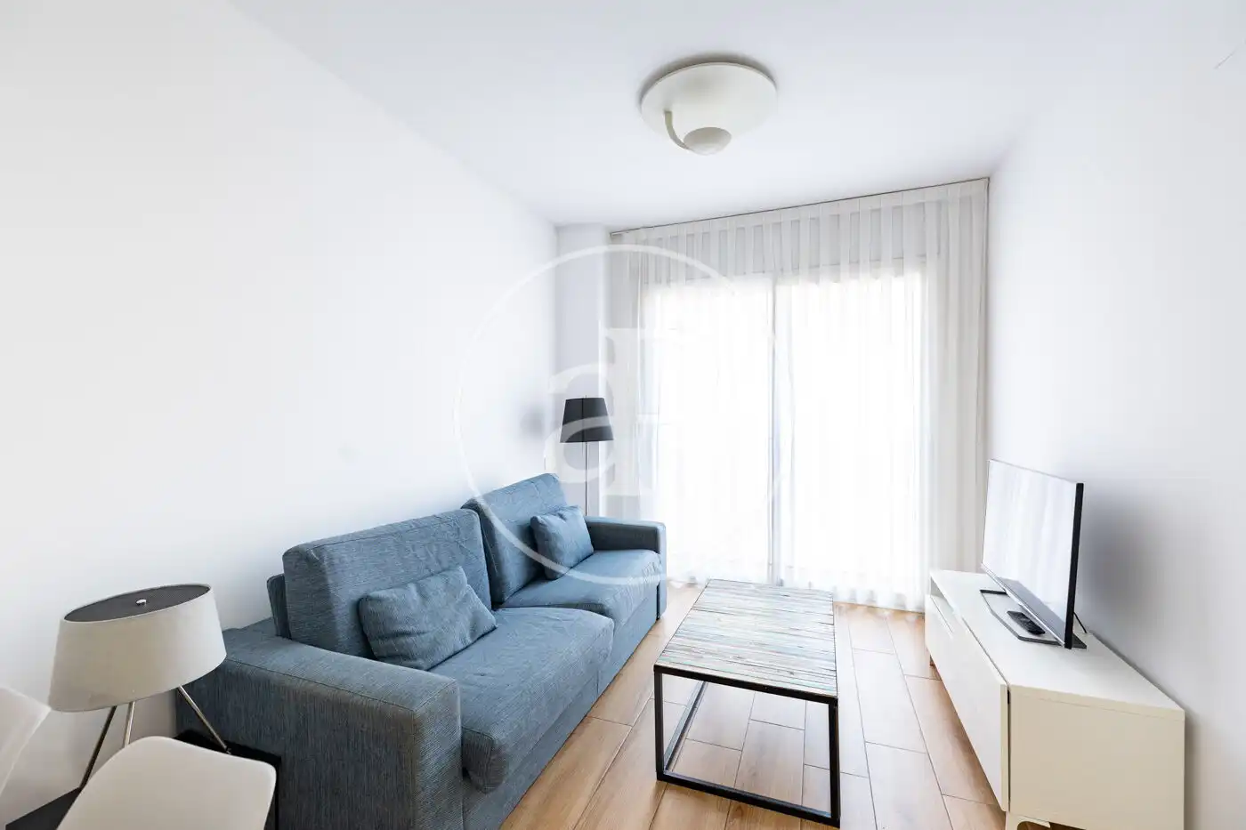 Sala de estar de Piso en venta en Barcelona con Aire acondicionado, Calefacción y Piscina comunitaria