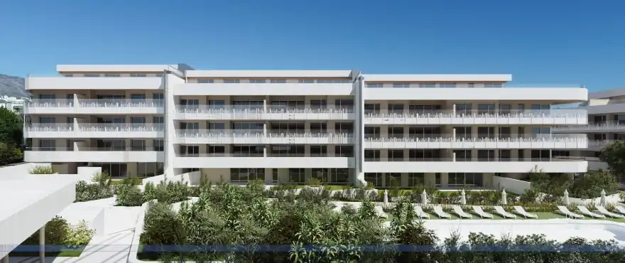 Vista exterior de Apartament de lloguer en Marbella amb Aire condicionat, Terrassa i Piscina