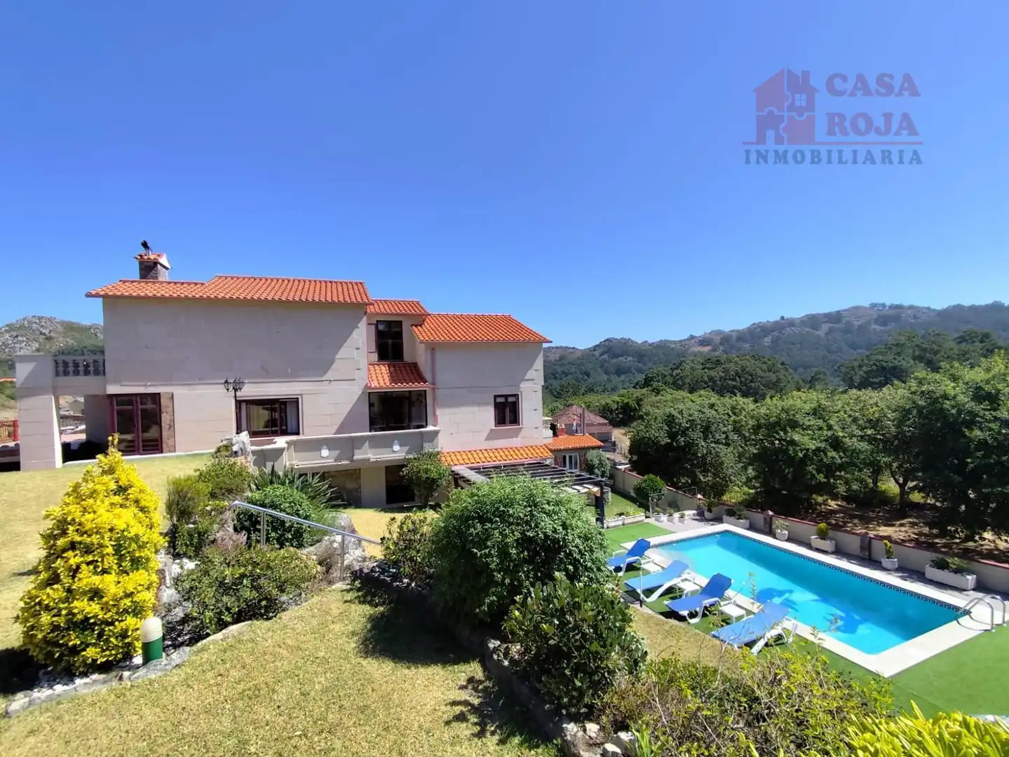 Exterior view of Houses for sale in Cangas   with Heating, Terrace and Swimming Pool