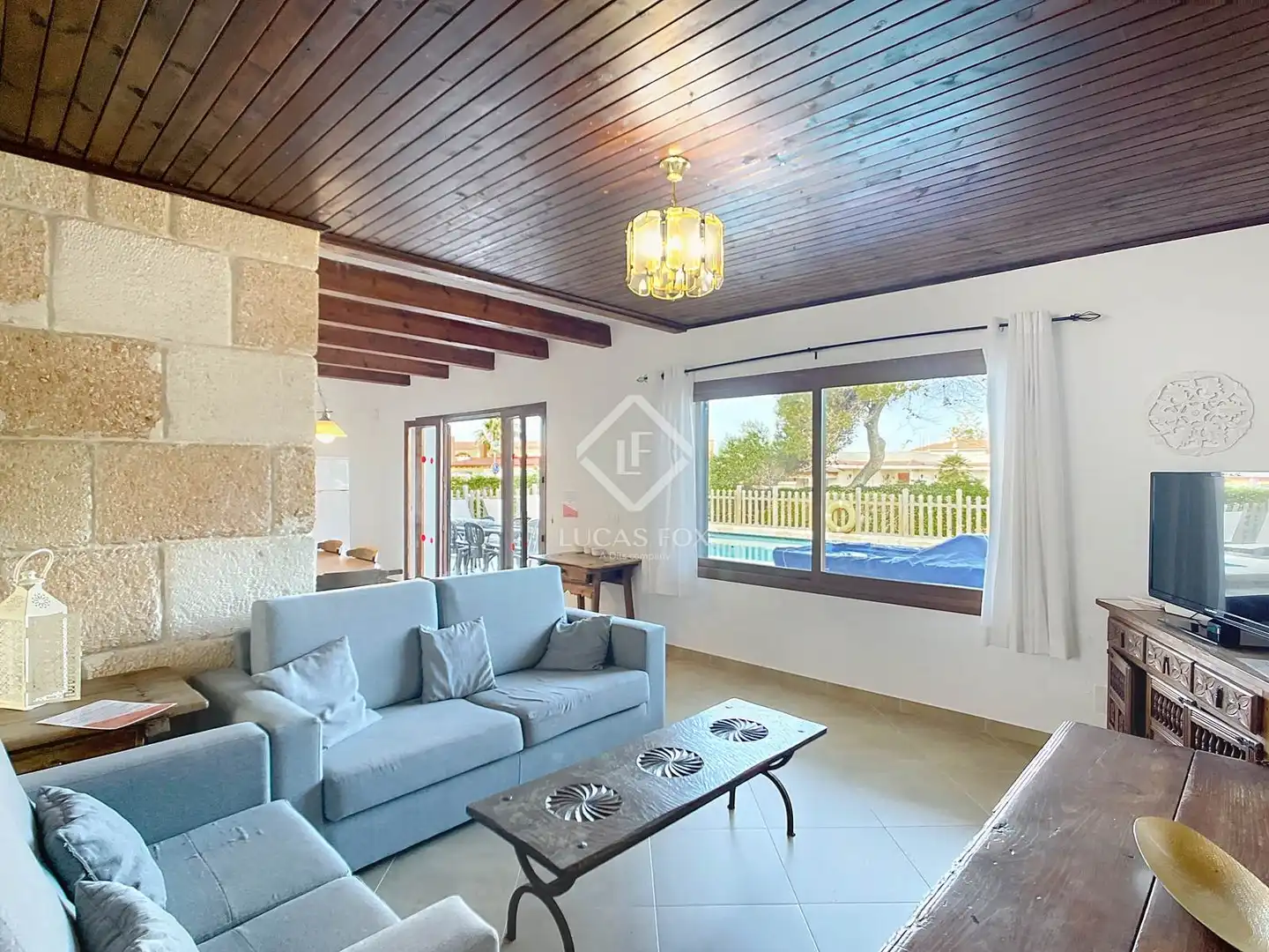 Sala d'estar de Casa o xalet en venda en Ciutadella de Menorca amb Aire condicionat, Traster i Piscina