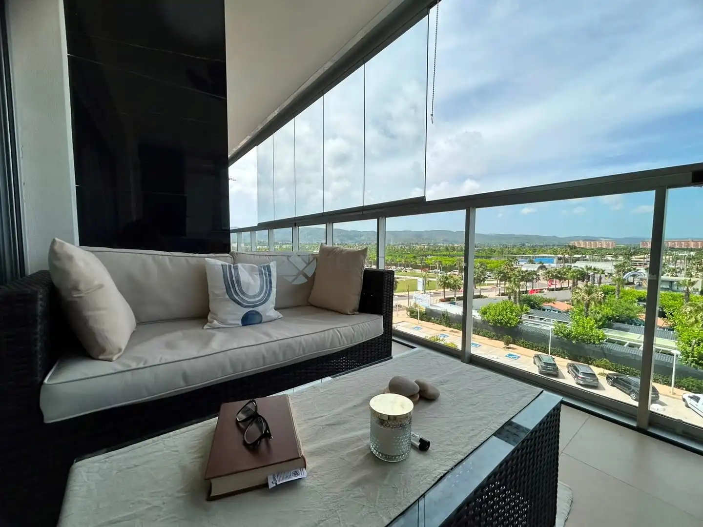 Balcony of Flat for sale in Cabanes  with Air Conditioner, Terrace and Swimming Pool